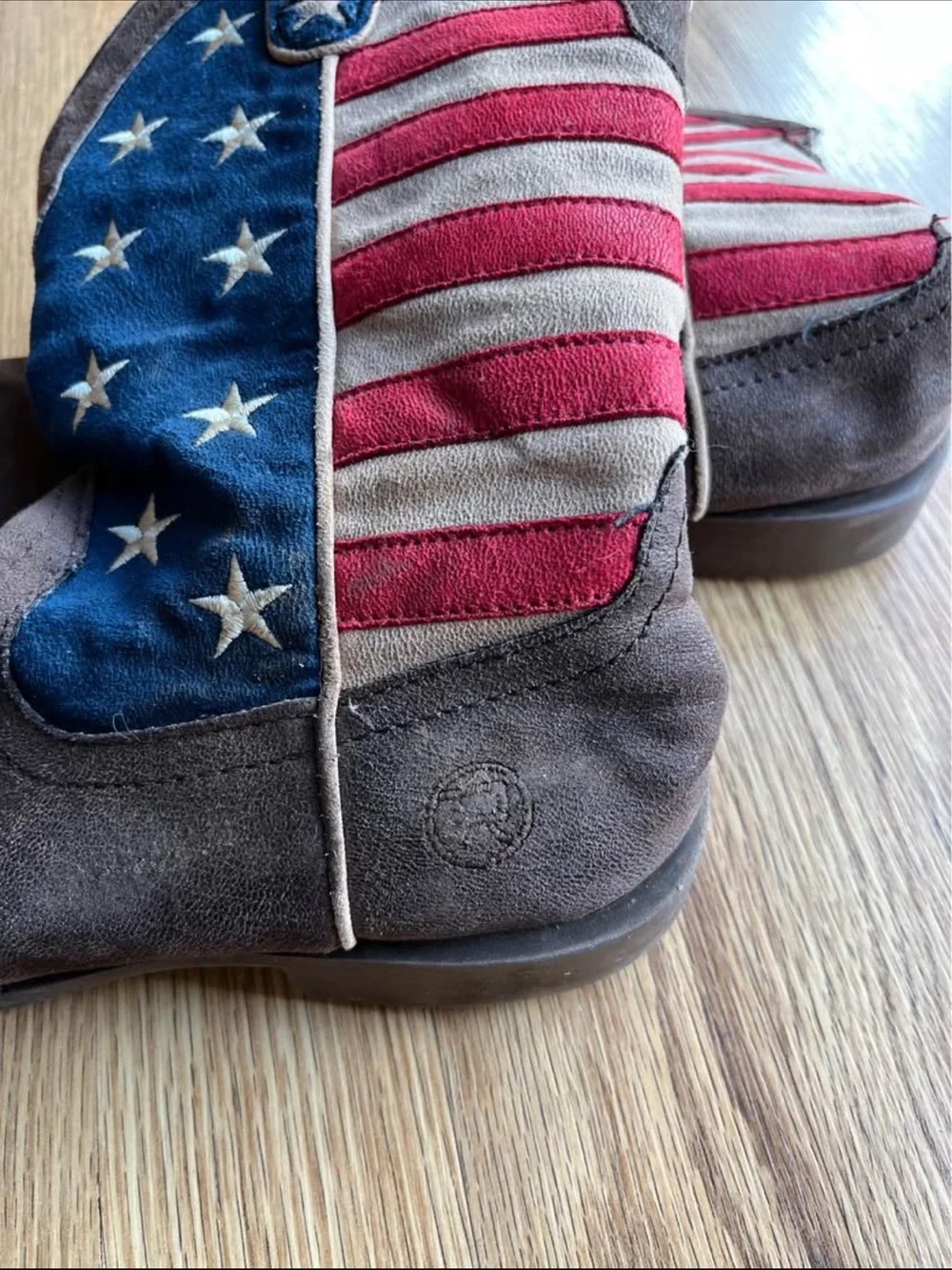 Roper Tan Kids' Boot Interior Label